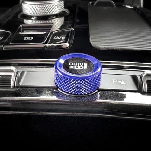 Aluminum Car Gear Control Knob Cover Drive Mode Gear Shift Switch Knob Protective Cover Compatible with Kia K5 2021-2025 Accessories (Blue Style) - color: Blue Style
