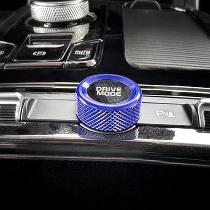 Aluminum Car Gear Control Knob Cover Drive Mode Gear Shift Switch Knob Protective Cover Compatible with Kia K5 2021-2025 Accessories (Blue Style) - color: Blue Style