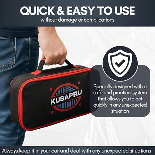 22-Piece Car Repair Tool Kit – Stainless Steel Automotive Tools, Inflatable Air Wedge, Multifunctional Vehicle Maintenance & Emergency Set with Carrying Bag