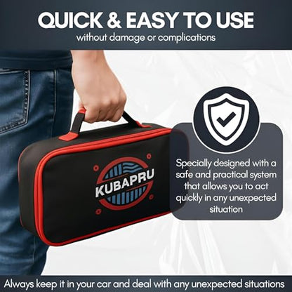 22-Piece Car Repair Tool Kit – Stainless Steel Automotive Tools, Inflatable Air Wedge, Multifunctional Vehicle Maintenance & Emergency Set with Carrying Bag