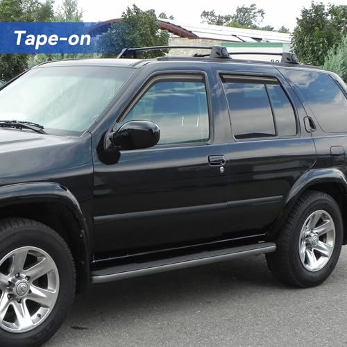 Window Visors Rain Guards for 1996-2004 Nissan Pathfinder, Out-Channel Window Vent Wind Deflectors Visors Shades for 1997-2003 Infiniti QX4 - size: 1996-2004 Nissan Pathfinder