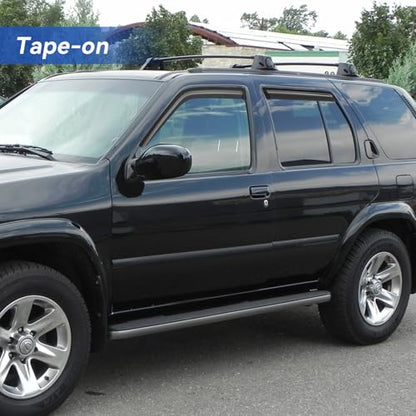 Window Visors Rain Guards for 1996-2004 Nissan Pathfinder, Out-Channel Window Vent Wind Deflectors Visors Shades for 1997-2003 Infiniti QX4 - size: 1996-2004 Nissan Pathfinder