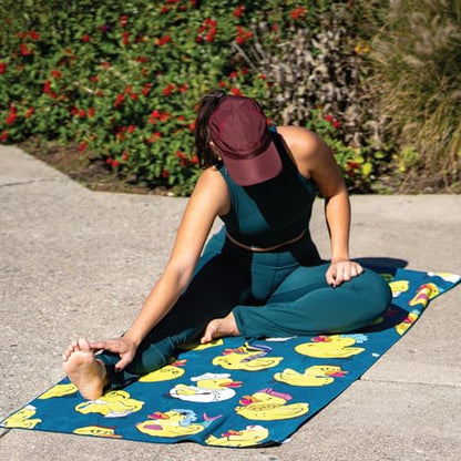 Sprints Athletic Running Towel, Full-Sized, Car Seat Cover - Performance Microfiber (Get Ducked) - color: Get Ducked