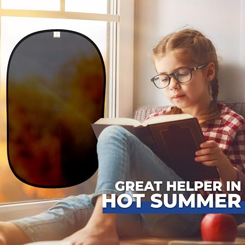 EcoNour Car Side Window Shades for Baby |2 Pack Side Window Sunshade for Kids | 18S Premium Static Cling |Automotive Sun Protection Baby from UV and Sun Glare |Car Accessories Large (21"x14") - size: Large - 2 Pack