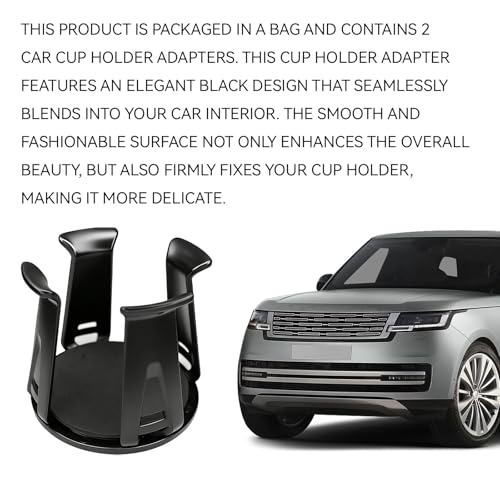 Car Cup Holder Expander, Adjustable Vehicle Energy Drink Holder Insert with Adaptive Clamping Arm Automotive Cups Holders Adapter for Car Slim Cans, Bottle Water Cups, Adhesive Drink Storage Rack