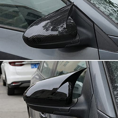 Carbon Fiber Patterned for Chevrolet Cruze 2009-2012 Side Wing Rear View Mirror Covers ABS Trim With OX Horn Car Styling (Carbon fibre) - style: Carbon fibre