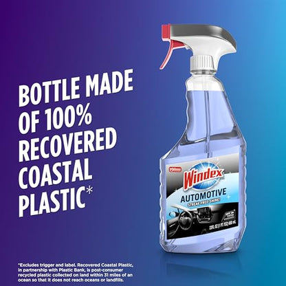 Windex Automotive Car Window and Glass Cleaner, Streak-Free Shine for Car Glass Exteriors, Tinted Windows, and Interior Electronics, 23 fl oz - size: 23 Fl Oz (Pack of 1)