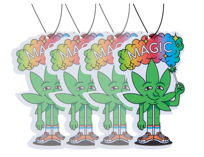 Funny Naughty Unique Car Air Fresheners Scented With Premium Oils By Fresh Fresheners (Magic Marijuana) - color: Magic Marijuana