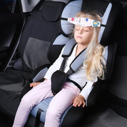 HESTYA 2 Pcs Carseat Head Support Toddler, Stroller Seat Headrest for Sleeping Traveling, Neck Relief Headband Strap for Kids Children Toddler Infant(Elephant) - color: Elephant