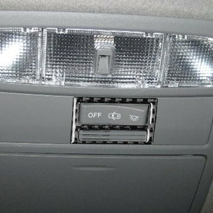 Soft Carbon Fiber Top Reading Light Cover Compatible with Toyota Camry 2007 2008 2009 2010 2011, Roof Reading Light Trim Sticker, Auto Inner Front Reading Light Frame Decoration - color: Black 20