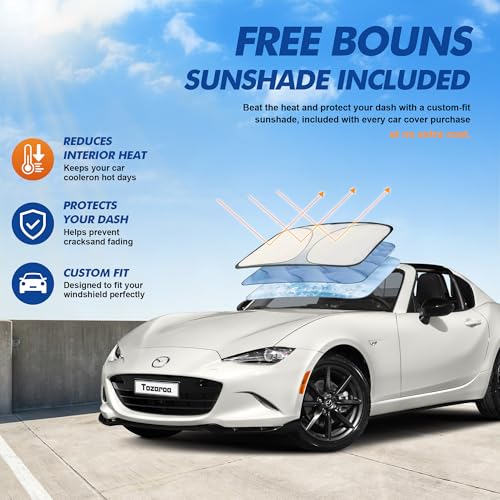 Car Cover Waterproof All-Weather,Heavy-Duty Outdoor Full Exterior Automobiles Sedan/Coupe (Length up to 165 inch) with Windshield Sun Shade Universal Fit MX-5(Miata),Honda S2000,BMW Z3,etc - size: Fit Coupe Length up to 165 inch(3S-0)