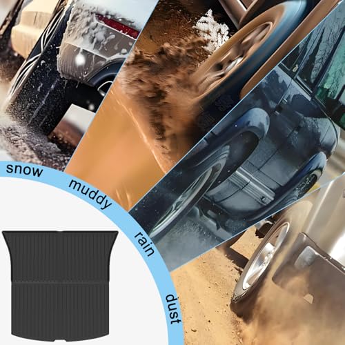 Cargo Liners with Backrest Mats Compatible with 2025 2026 New Model Y Juniper， 3D All Weather Tech Waterproof Rear Cargo Trunk Tray Floor Mat ＆ Second Row Seat Back Cover Accessories - size: New Model Y Juniper cargo mat with backrest mat