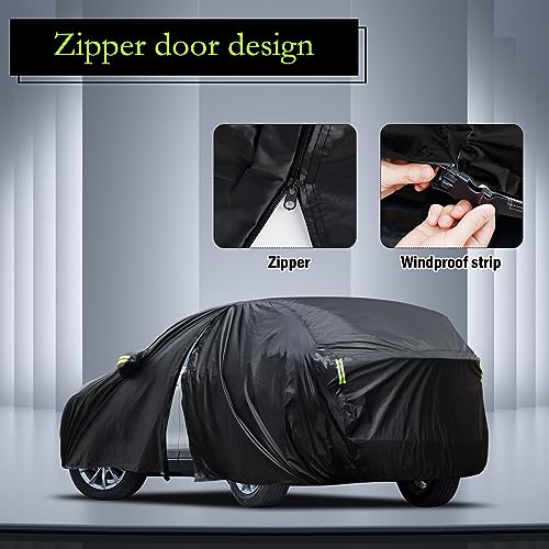 Car Cover Custom Fit for Honda CRV 1997-2026, Toyota RAV4 2006-2026, Waterproof All Weather for Automobiles Full Exterior Cover Rain Sun Snow Protector with Door Zipper - size: Custom Fit Honda Crv Toyota Rav4