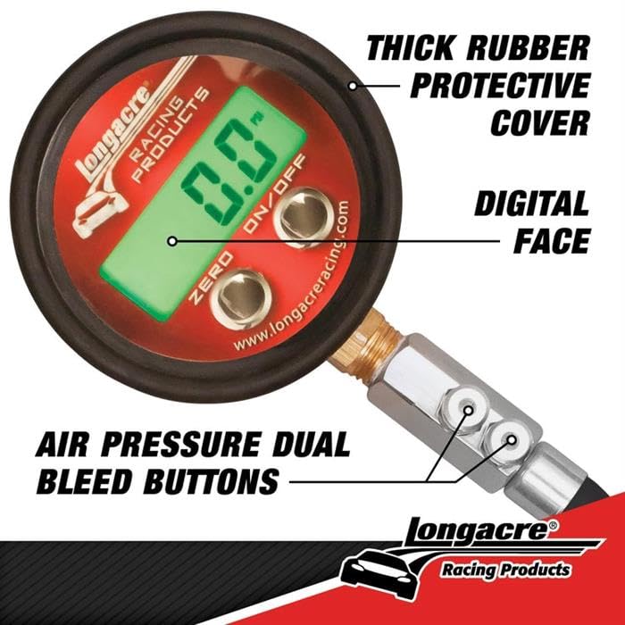 Longacre 52-53010 Pro Digital Tire Pressure Gauge 0-25 psi - size: 25 psi