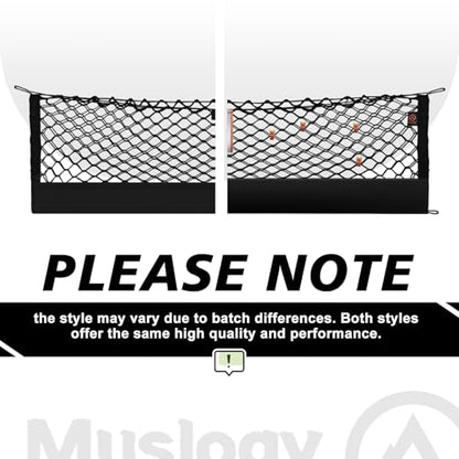 Muslogy Truck Bed Cargo Net Trunk Netting Compatible with 2018-2025 2026 Toyota Camry Accessories, Pickup Cargo Organizer SUV Sedan Storage Net w/Heavy Duty Carabiners - style: 2018+ Camry