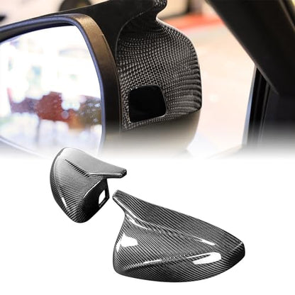 AeroBon Real Carbon Fiber Mirror Cover Compatible with 2014-2020 Audi A3 S3 RS3 (8V) Mirror Caps With Lane Assist - size: Mirror Covers