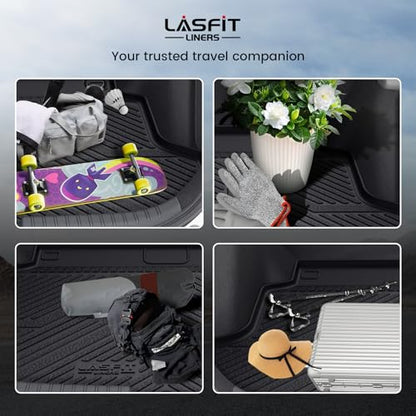 LASFIT Trunk Mat for Honda Civic Hatchback Sport 2017-2021, All Weather TPE Custom Fit Trunk Liner Trunk Tray Cargo Mat Cargo Liner Cargo Tray (Not for Sport Touring) - style: 2）For Honda Civic Hatchback | 2017-2021 | Trunk Mat