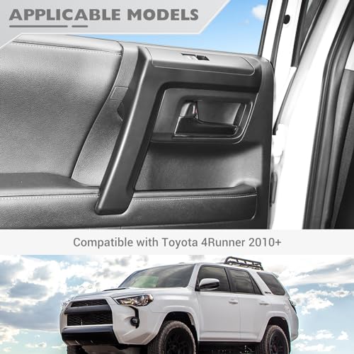 JeCar 8pcs Matte Black Interior Door Handle Covers Trim Kit for Toyota 4Runner 2010-2023 - color: Matte Black