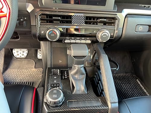 8" Display Model for Toyota Tacoma 2024 2025 2026 and 4Runner 2025 2026 Interior Accessories Center Consoles Dashboard Air Vent Frame Cover Trim (Carbon Fiber Grain) - color: Carbon Fiber Grain