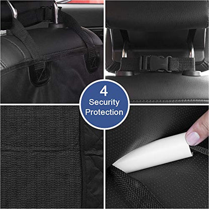 HONEST OUTFITTERS Dog Car Seat Cover, Pet Front Cover for Cars, Trucks, and Suv's - Waterproof & Nonslip Dog Seat Cover,(Front Seat) - color: Black