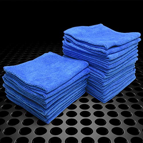 JDMBESTBOY 25Pcs Microfiber Cleaning Cloth Towel Rag Car Polishing No Scratch Auto Detailing Multi-Purpose Kitchen - size: 25 PCs