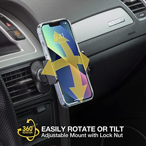 Scosche UH4DVM-SP CarMount 2-in-1 Universal Phone Vent or Dash Mount for The Car | Portable and Adjustable with 360 rotation - style: Dash / Vent
