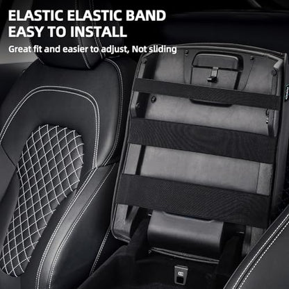 Center Console Cover Compatible with 2009-2025 Ram, Leather Arm Rest Armrest Cover for Car, Middle Console Cover, Full Protection Armrest Cover Lid Pad Cushion - style: C: Bucket Console 2009-2025 Ram Black Leather