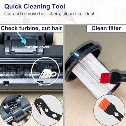 Portek Vacuum Attachments Compatible with Shark Navigator Lift-Away Deluxe Rotator Stratos DuoClean Corded Rocket Vac, Vacuum Accessories(Car Detailing Kit with Storage Bag)