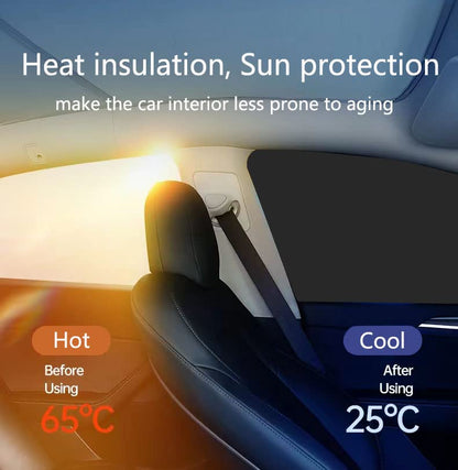 Car Side Window Sun Shades, Window Sunshades Privacy Curtains, 100% Block Light for Breastfeeding, Taking a nap, Changing Clothes, Camping (Front Seat 2pcs)