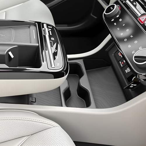 SKTU 2025 2026 Tucson Center Console Organizer for 2025 2026 Hyundai Tucson Limited/Hybrid Console Tray Hyundai Tucson 2025 2026 Accessories Lower Console Tray with Cup Holder (Limited/Hybrid Only) - color: for 2025+ Tucson Limited/Hybrid
