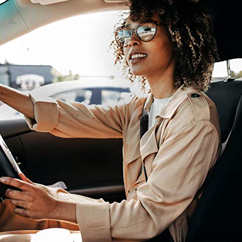 VaygWay Soft Faux Sheepskin Seatbelt Shoulder Pad Cover – Automotive Black Furry Sheepskin Belt Cover for Comfortable Driving – 4 Pcs Adult/Kids Shoulder Pad & Neck Cushion – Bag Backpack Strap Cover