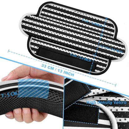 ZINZ 2-Pack Universal Shoulder Pad with Ultra Thick Cushion for Bag Luggage Bag Crossbody, Plus Long & Anti-Slip & Breathable,Black & White Stripes - color: Black & White Stripes