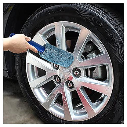 Wheel Brush, Microfiber Metal Free Wheel & Rim Brush Cleaner Brush for Wheel and Rim Detailing, No Scratching