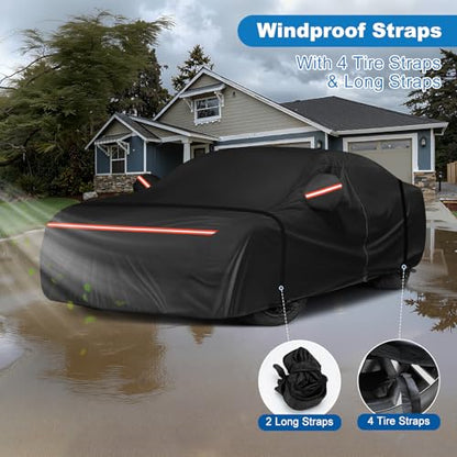 QUNSUNUS Car Cover for BMW M4/ 4 Series 420i 428i 430i 435i 440i /4 Coupe 2014-2026, Waterproof M4 Car Covers with Cotton Lining, All Weather Cover with Straps and Zipper - color: for BMW M4/4 Series Car Cover