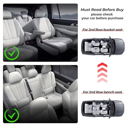 Auxko All Weather Floor Mats Fits for Mazda CX-90(Include PHEV) 2026 2025 2024 6&7 seat 3 Rows TPE Rubber Liners Accessoires for Mazda CX90 All Season Guard Odorless Anti-Slip Mats - size: Cx90 6&7p|2024-2026|floor Mats