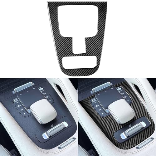 NVCNX Real Carbon Fiber Accessories for Mercedes Benz GLE 580 53 63 S AMG/GLS 450 580 63 AMG 2020-2026 2021 2022 2023 2024 2025 Center Console Gear Shift Panel Cover Interior Trim Overlay Decal 1PC - color: Center Console Gear Shift Panel Trim B2