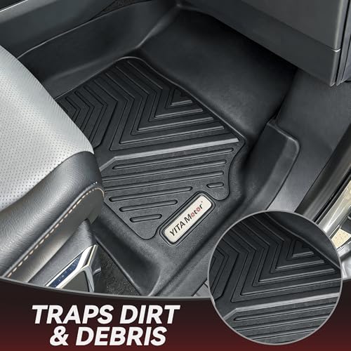 YITAMOTOR Floor Mats for Nissan Pathfinder 2013-2020, Infiniti QX60 2014-2020, JX35 2013, Custom Fit All Weather Anti-Slip TPE Rubber Mat, Pathfinder Accessories, 3 Row Automotive Floor Liners, Black - style: 13-20 Pathfinder/13 Infiniti JX35/14-20 Infini