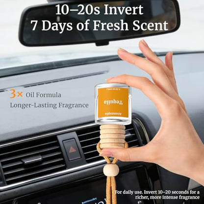 Car Air Fresheners, Hanging Car Fragrance Diffuser, Aromtopia Elegant Hotel-Inspired Scent, Car Odor Eliminator, Long-Lasting, Car Accessories Gift for Women & Men Gift (Hotel Ritz-Carlton), Pack of 2