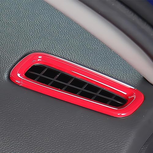 MUXEE 11th Gen Civic 2PCS Dashboard Upper Air Vent Cover Trim for Honda CIVIC 2022 2023 2024 2025 2026 - ABS wine red Sport Interior Accessories - color: wine red