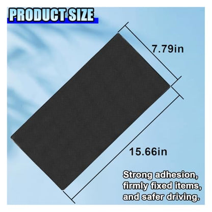 Anti-Slip Dashboard Mat 15.6"x7.7" Large Universal Non-Slip Rubber Pad for Car - Sticky Adhesive Gripping Mat for Cell Phone Sunglasses Keys GPS Coins - Reusable Car Dashboard Organizer (Grid) - color: Grid