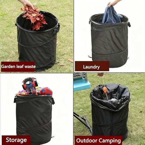Leak-Proof Foldable Car Trash Can, Convenient Hanging Design, Durable Polyester Pop-up Trash Can, sSuitable for Cars, SUVs, Trucks, Camping, Outdoor