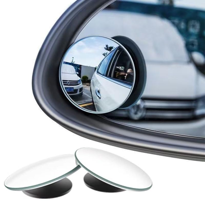 KARKOR Blind Spot Mirror Round HD Glass Convex 360° Wide Angle Side Rear View Mirror Exterior Accessories and Interior for Cars SUV and Trucks Pack of 2