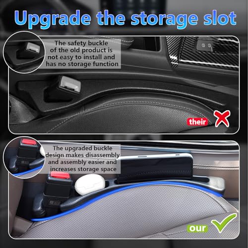 【Compatible with Lexus RX350 NX350 】 Seat Gap Filler,No Drop Seat Guard Compatible with Lexus RX NX Series,Drop Seat Guards for Cars(2Pcs),Emergency Keychain Car Escape Tool(2Pcs) - style: RX NX Series