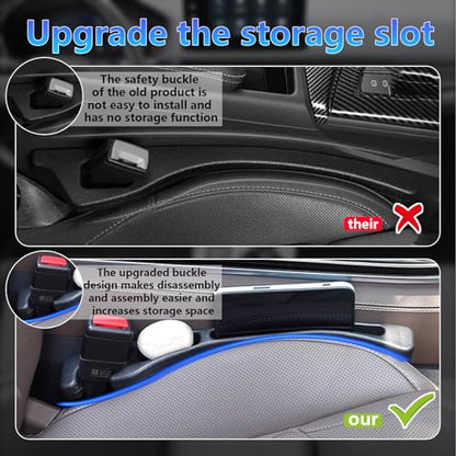 【Compatible with Lexus RX350 NX350 】 Seat Gap Filler,No Drop Seat Guard Compatible with Lexus RX NX Series,Drop Seat Guards for Cars(2Pcs),Emergency Keychain Car Escape Tool(2Pcs) - style: RX NX Series