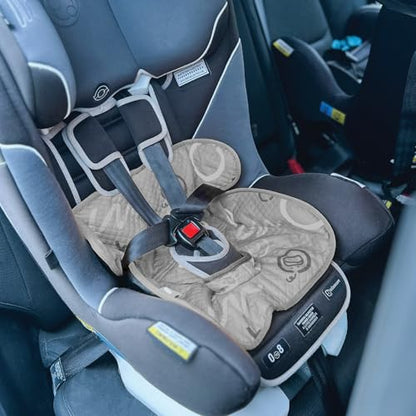 Piddle Pad 2-Pack, Potty Training Car Seat Protector, Toddler Car Seat Cover & Stroller Protector, Machine Washable Waterproof Car Seat, Anti-Slip, Universal Fit (Grey)