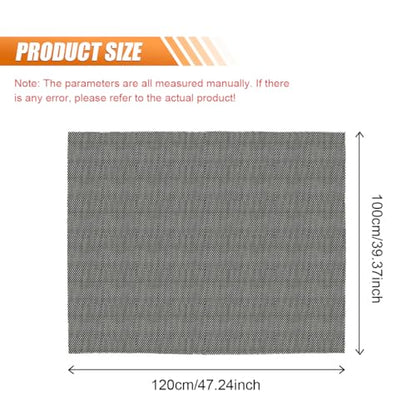 Car Roof Non-Slip Rug Pad, PVC Roof Cargo Bag Protective Mat, 47'' x 39.4'' Rooftop Cargo Carrier Bag, Multipurpose Home Liner for Kitchen, Bathroom, Shoe (Black) - size: Black