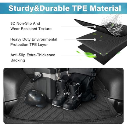 Mixsuper Cargo Liner for Chevrolet Blazer 2019-2024 2025 2026, Trunk Mat for Chevy Blazer Accessories All Weather Cargo Mat Rear Trunk Liner Black - size: Cargo Liner for Chevy Blazer 2019-2025