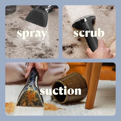 BISSELL Little Green Mini Portable Carpet and Upholstery Deep Cleaner, Car/Auto Detailer, with HydroRinse Self-Cleaning Tool and 4" Tough Stain Tool, Limited Edition Color Lake, 4075F - style: Little Green Mini Lake