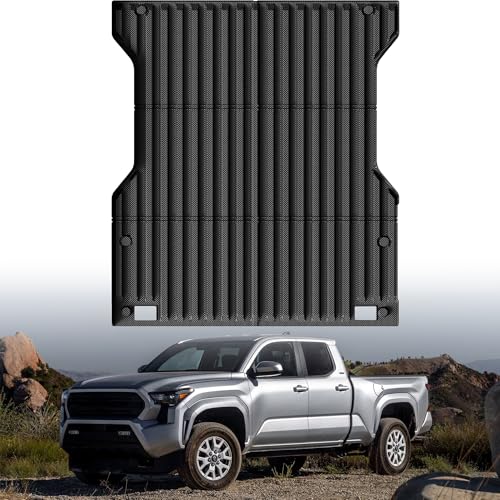 Truck Bed Mat Bed Liner Fit for Toyota Tacoma 2024-2026 (5FT,60.3") (Not Fit Drop-in Liners), Vehicle Truck Bed Liner Custom Fit All Weather Protection TPE Pickup Car Bed Mat - style: 15)2024-2026 |Toyota Tacoma Bed Mat (5FT)