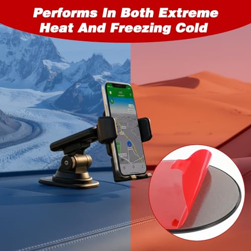 4 PCS Dashboard Pad for Suction Phone Mount, 3.23" Ultra Sticky Heat-Resistant Replacement Disc for Car Dashboard, Universal Car Dashboards Phone Holder